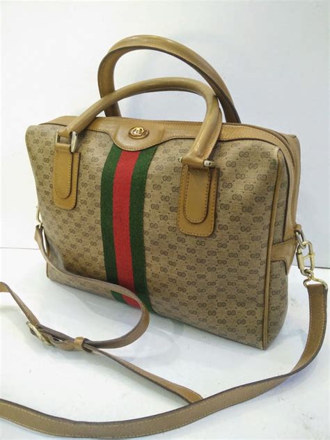 vintage gucci luggage set|authentic vintage gucci handbags.